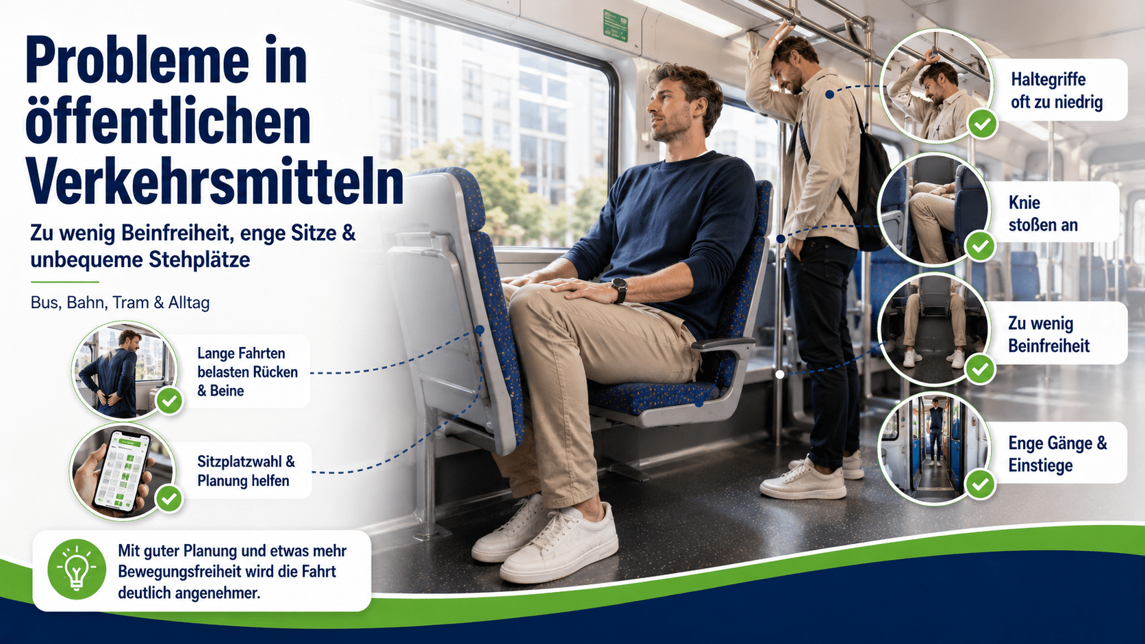 Probleme in öffentlichen Verkehrsmitteln