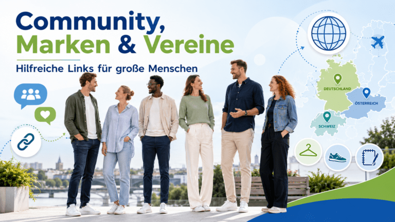 Große Menschen Links und Vereine