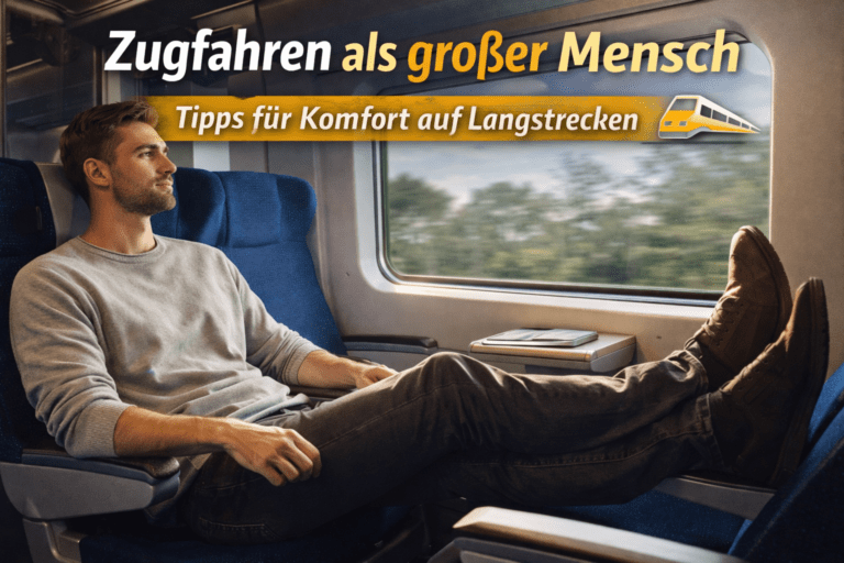 Zugfahren als großer Mensch
